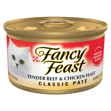 Classic Pat&eacute; Tender Beef & Chicken Feast Gourmet Wet Cat Food
