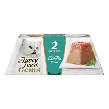 Gems Mousse Pate With Tuna and Halo of Savory Gravy Cat Food