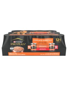 Complete Essentials Entrée Classic Beef & Rice, Chicken & Rice Wet Dog Food Variety Pack 12 Count