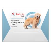 A single Petivity at home kidney health testing kit for dogs.
