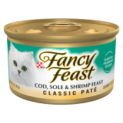 Classic Pat&eacute; Cod, Sole & Shrimp Gourmet Wet Cat Food