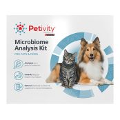 A Petivity microbiome analysis kit for cats and dogs.