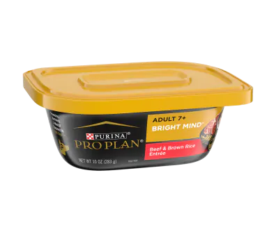 Bright Mind Adult 7+ Beef & Brown Rice Wet Senior Dog Food | Shop